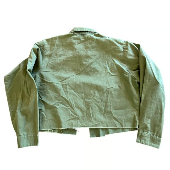 After Party‎ by Nasty Gal Small As You Were GI Jane Military Bomber Jacket - Picture 5 of 10